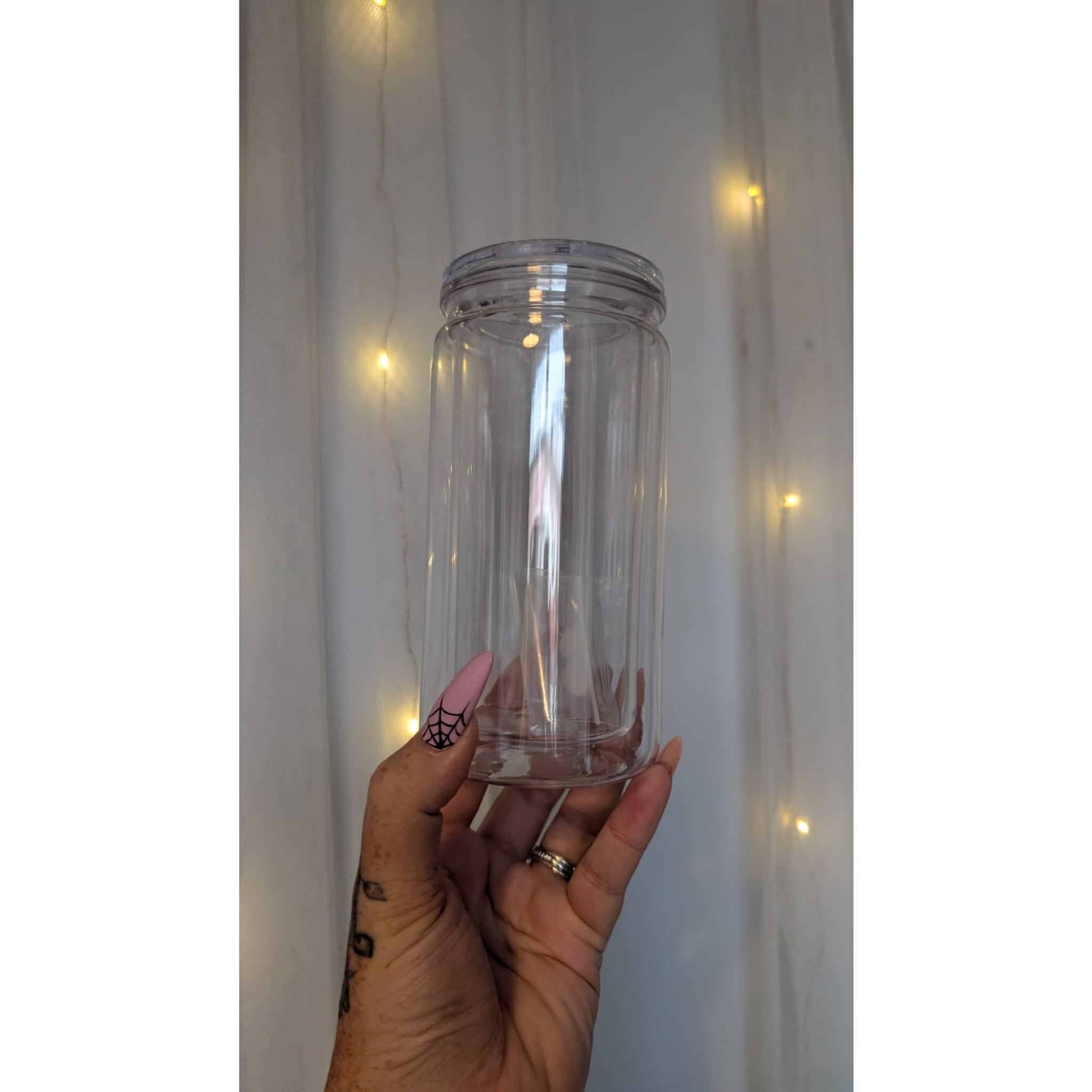16oz Acrylic Snowglobe Cup