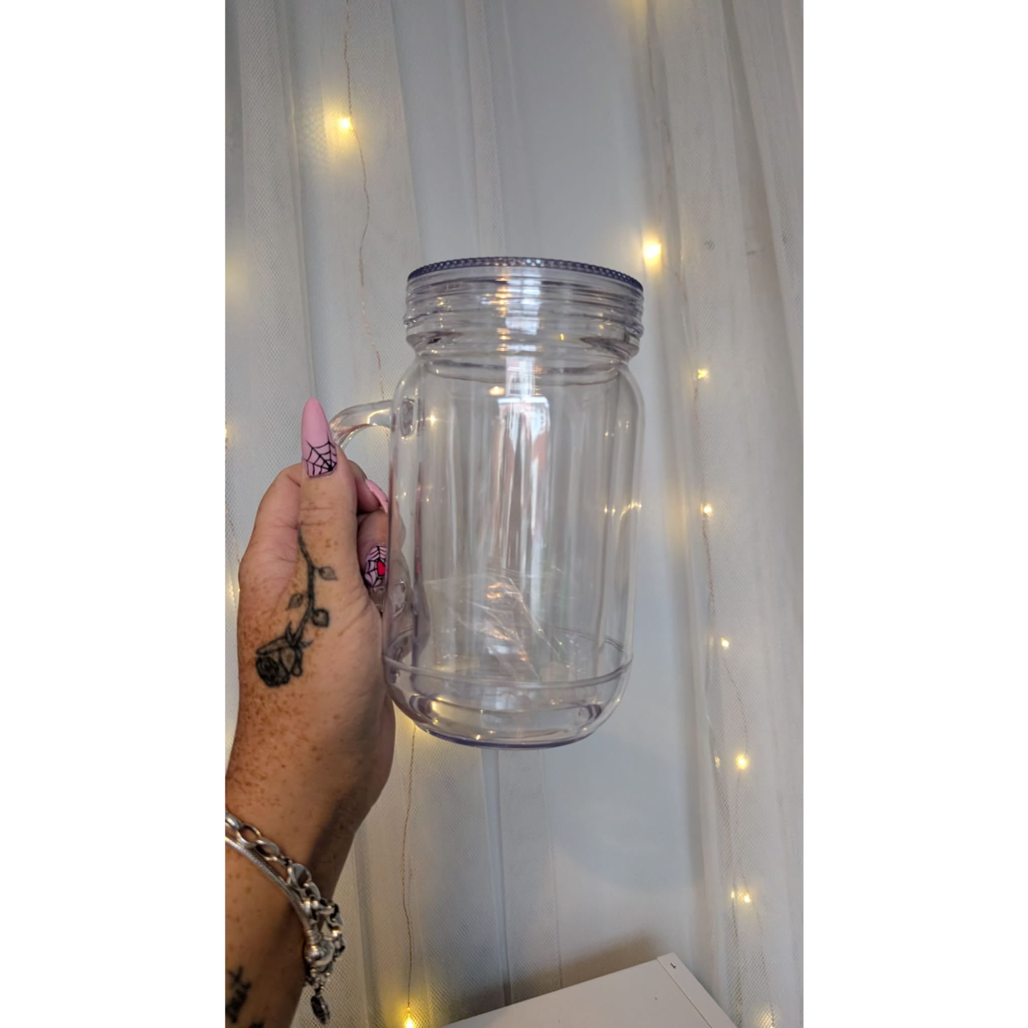 20oz Acrylic Mason Jar