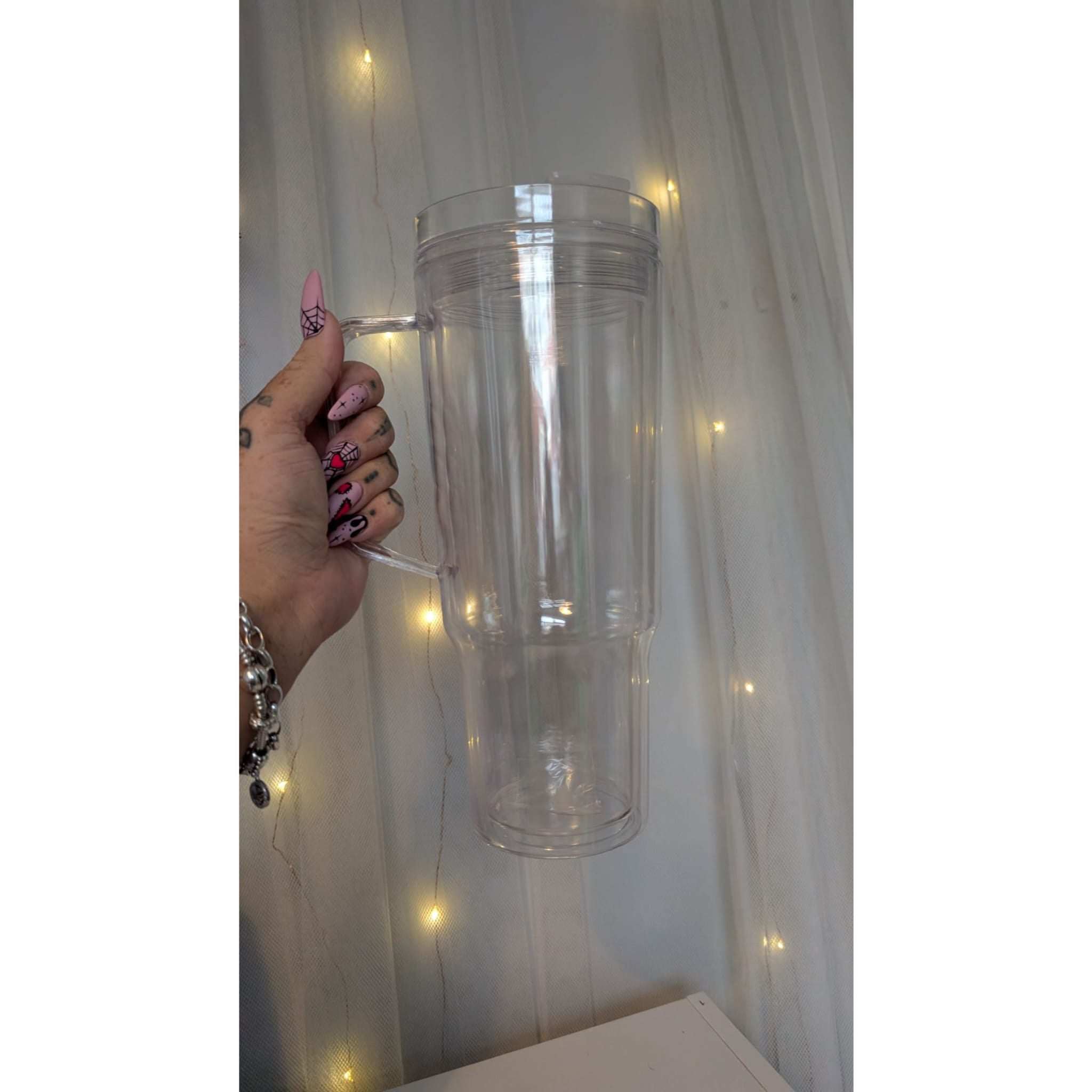 40oz Acrylic Snowglobe Cup