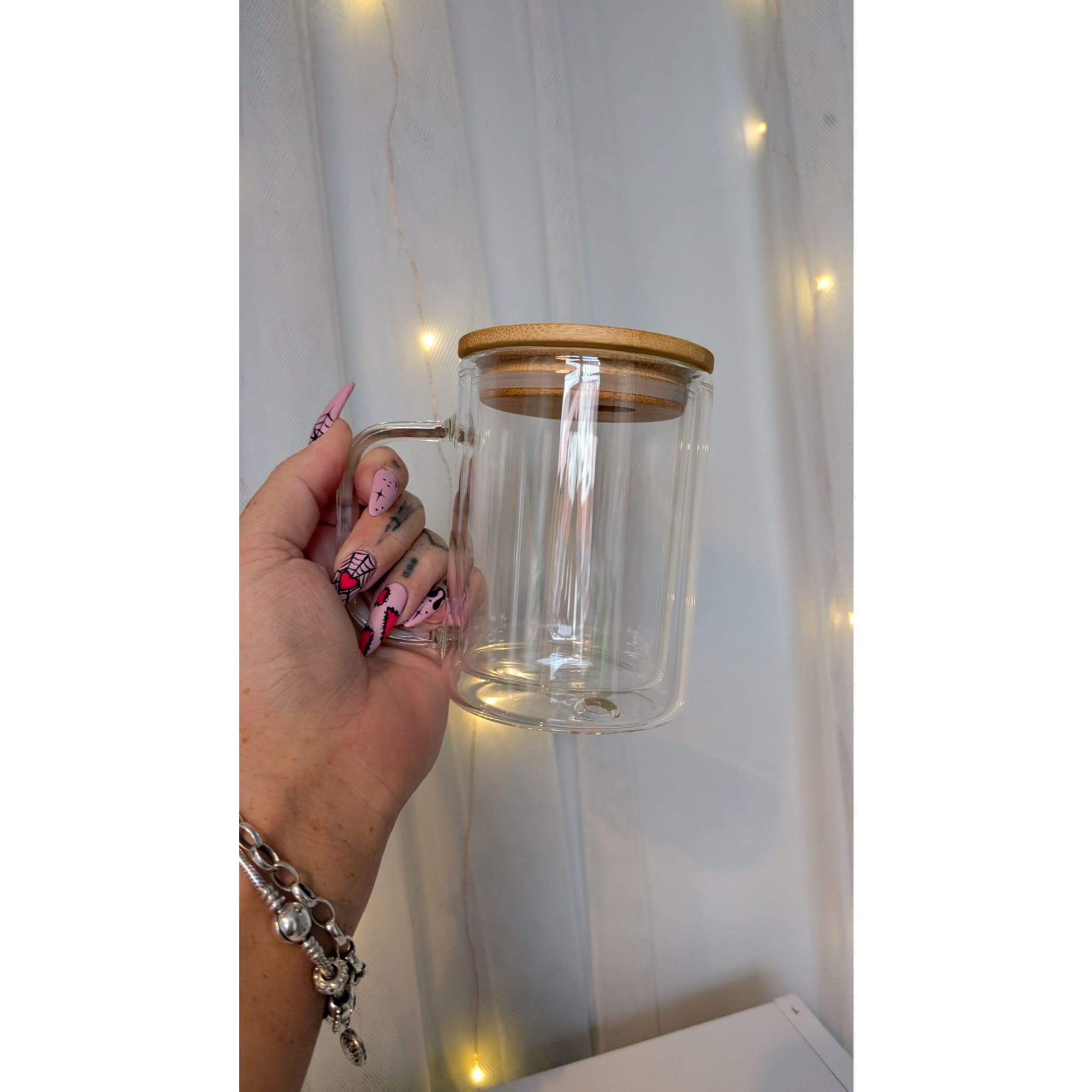 17oz Glass Snowglobe Mug