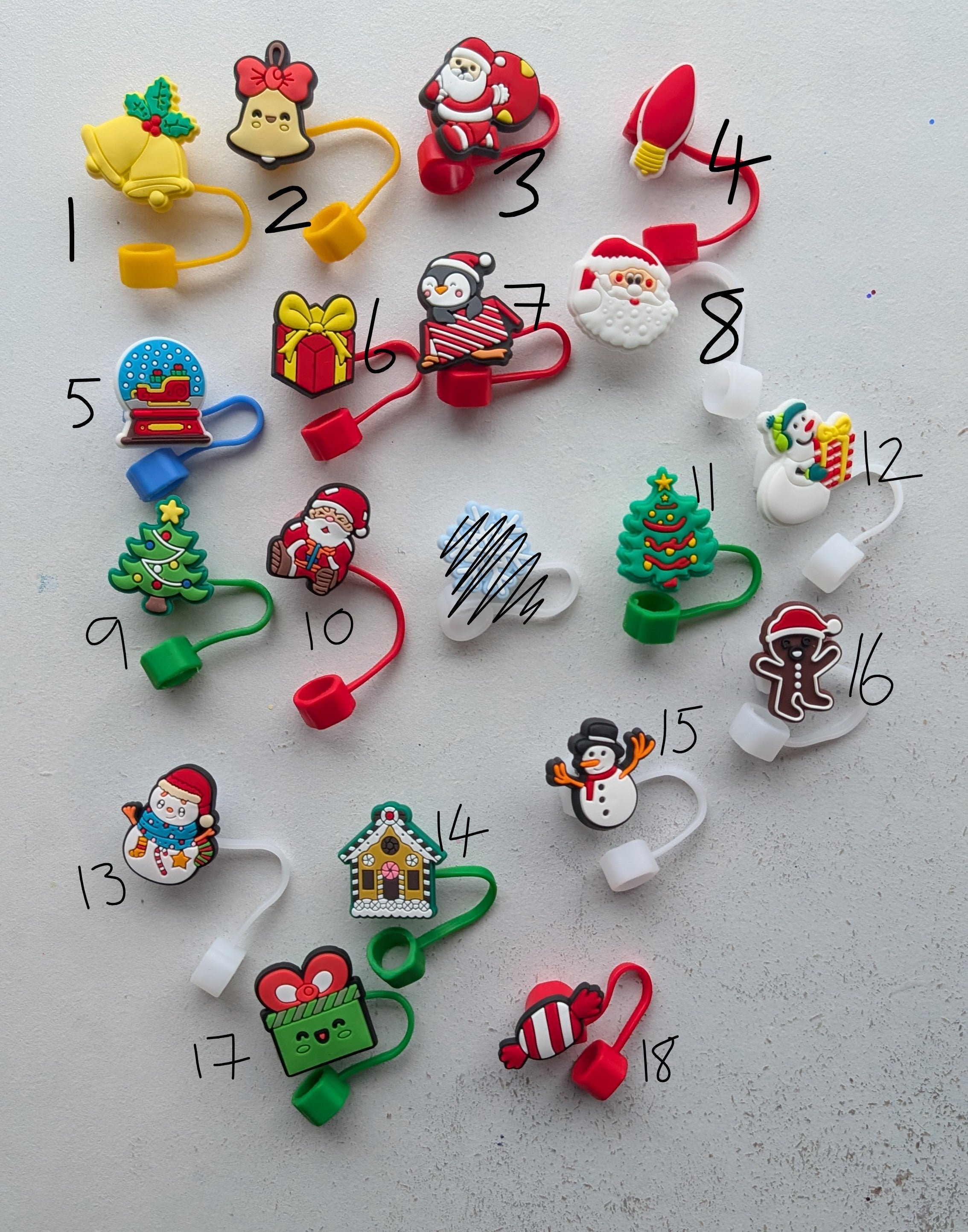 Christmas Straw topper