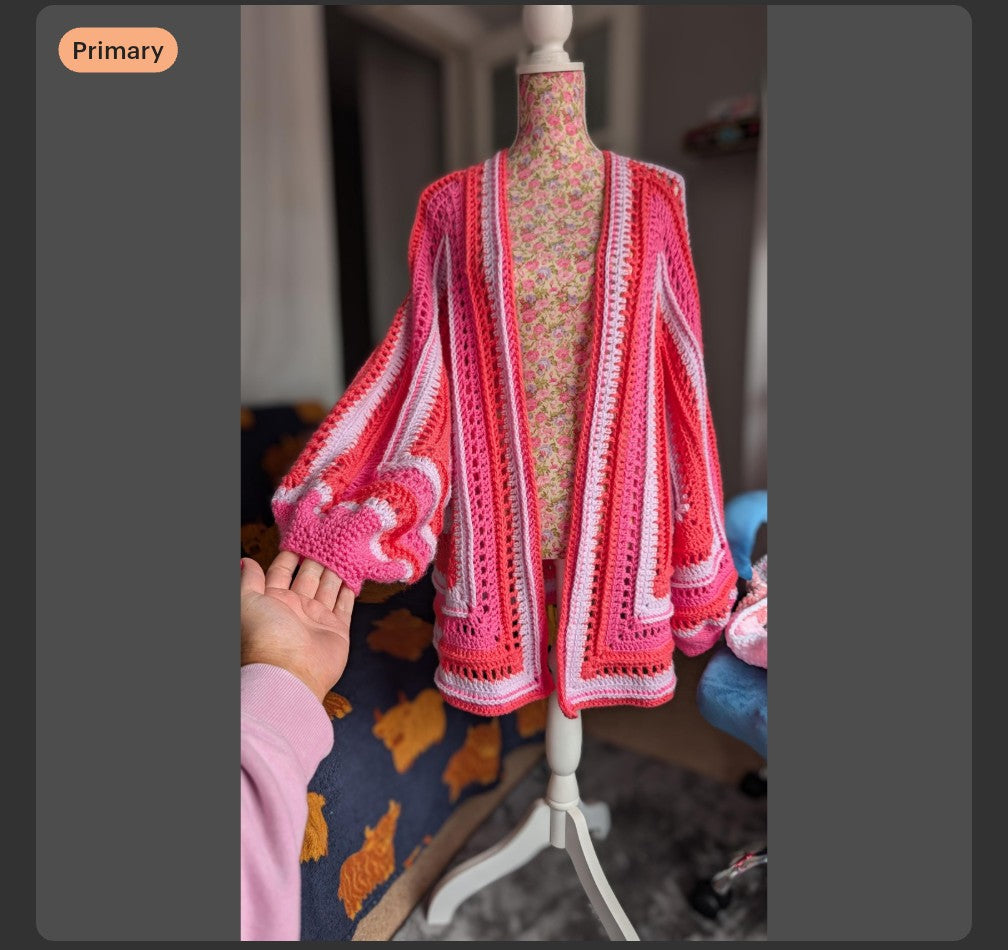 The BIG Pink Cardi One Size